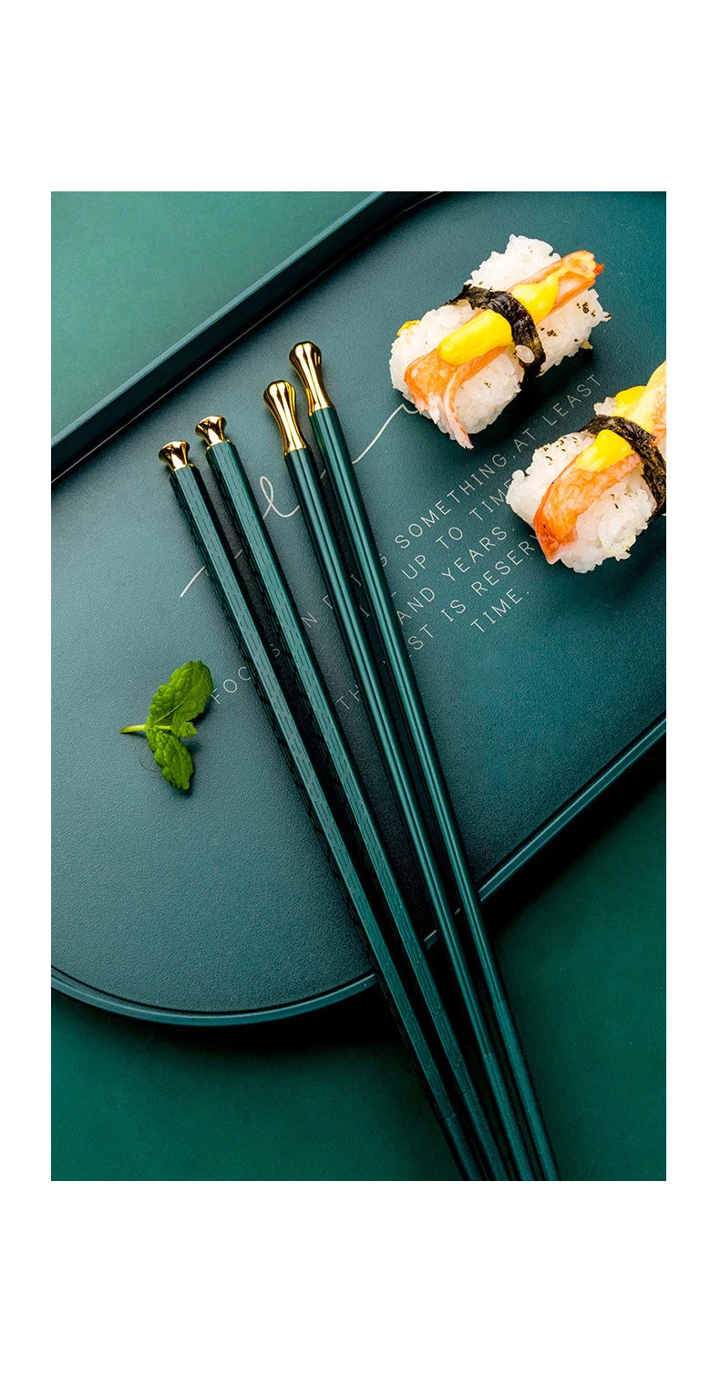 5 Pairs High Quality Japanese Non-Slip Chopsticks Korean Home Hotel Restaurant Portable Healthy Food Stick For Sushi Chopsticks