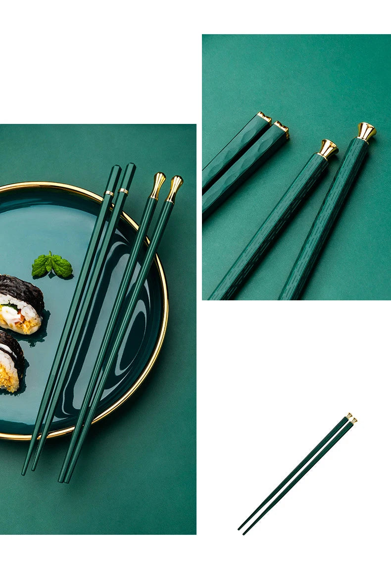 5 Pairs High Quality Japanese Non-Slip Chopsticks Korean Home Hotel Restaurant Portable Healthy Food Stick For Sushi Chopsticks