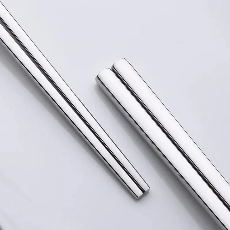 304 Stainless Steel Dragon Fish Chopsticks Long Non-Slip Alloy Sushi Chop Sticks Set Gifts Tableware